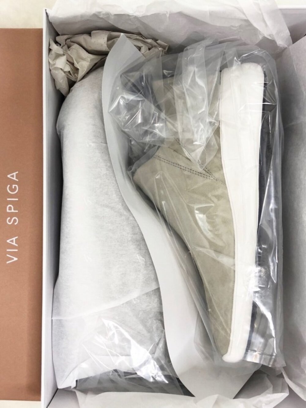 Via Spiga Marlow slip-on nubuck stretch-suede taupe loafers sneakers EU39.5 =US9